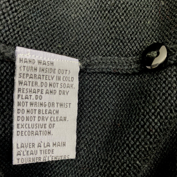 Vintage Marisa Christina Preppy Sweater Womens Small Cardigan Black Red White - Picture 4 of 11